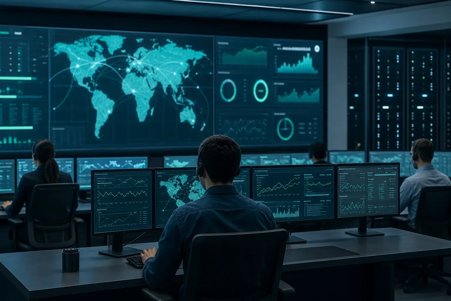Modern cloud-connected workplace technology setup